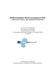 Kurzfassung der Studie - Forschung & Entwicklung