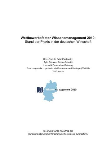 Kurzfassung der Studie - Forschung & Entwicklung