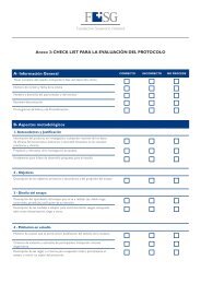 Anexo 3: CHECK LIST PARA LA EVALUACIÃN DEL PROTOCOLO A