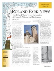 ROLAND PARK NEWS