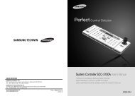 System Controller SCC-3100A User's Manual - Samsung CCTV