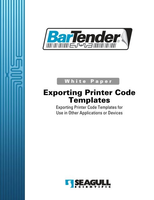 Exporting Printer Code Templates - ID-Integration