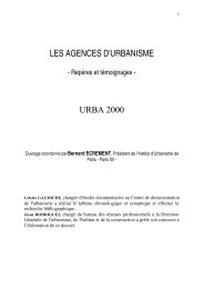 Les agences d'urbanisme. RepÃ¨res et tÃ©moignages. 2004 - Ramau