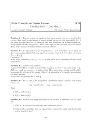 Problem Set 9 â Due May, 3