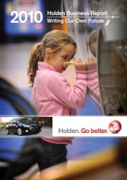 2010 Holden Business Report