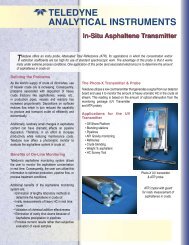 In-Situ Asphaltene Analyzer - Teledyne Analytical Instruments