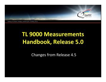 R4.5 to R5.0 Measurements Changes.pptx - TL 9000