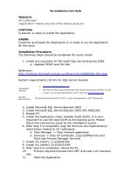 UX CallAnalyst Pre-Installation Note.pdf - NEC UX5000