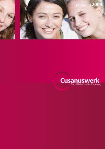 Jahresbericht 2009 - Cusanuswerk