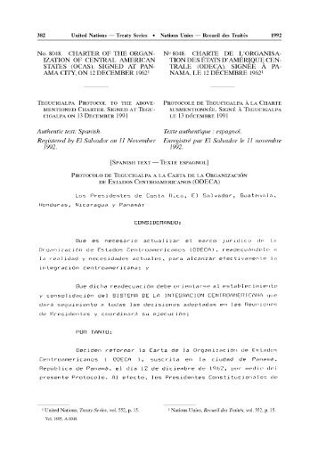 Tegucigalpa Protocol - International Democracy Watch