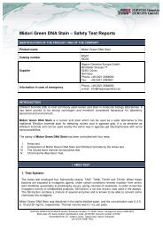 Midori Green safety test results