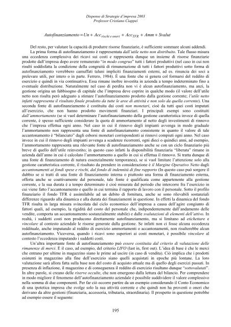 DISPENSE DI ECONOMIA E GESTIONE DELLE IMPRESE II (nuovo ...