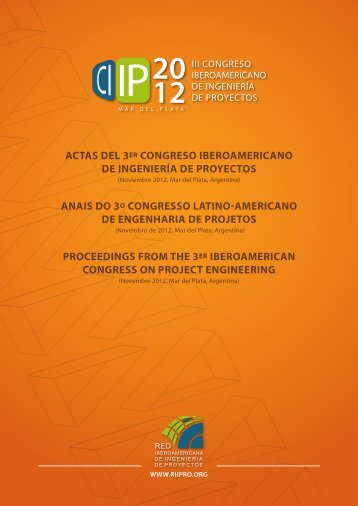 actas del 3er congreso iberoamericano de ingeniería de proyectos ...