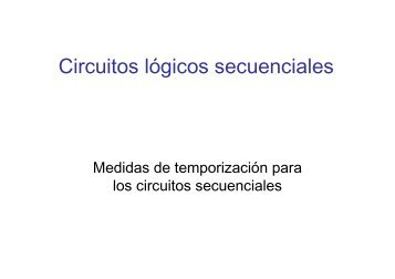 Circuitos lógicos secuenciales