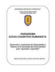 paradigma socio-cognitivo-humanista - Universidad Marcelino ...