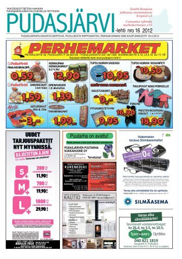 Pudasjarvilehti-16-2.. - PudasjÃ¤rvi-lehti ja VKK-Media Oy