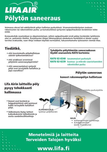 PÃ¶lytÃ¶n saneeraus - Lifa.net