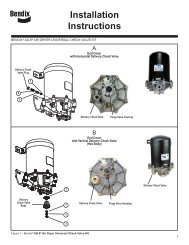 AD9 Universal Check Valve Kit with Install Info for Bendix Air Dryer