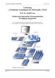 Technische Grundlagen der Informatik - Westfälische Hochschule