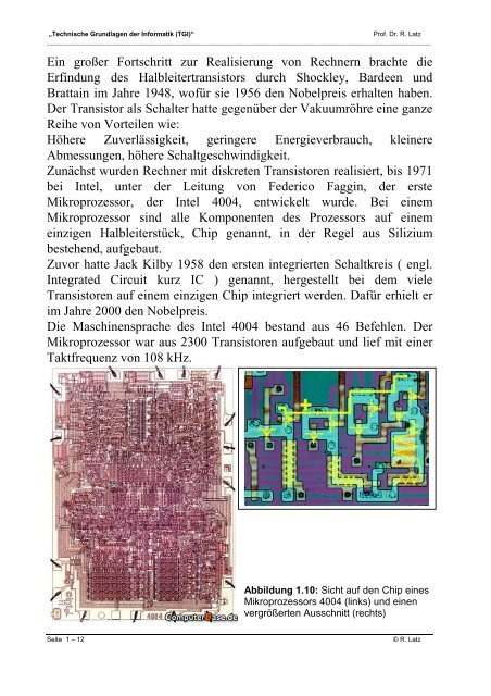 Technische Grundlagen der Informatik - Westfälische Hochschule