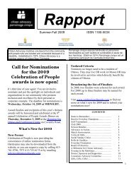 Call for Nominations for the 2009 Celebration of ... - Citizen Advocacy