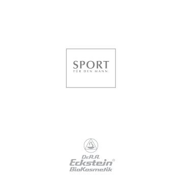 Sport - Dr. RA Eckstein BioKosmetik Shop