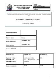 PROTOCOLO FRACTURA - Servicio Salud AraucanÃ­a Sur