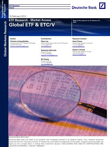 researchglobal 10 2 2012 - ETFs - Deutsche Bank