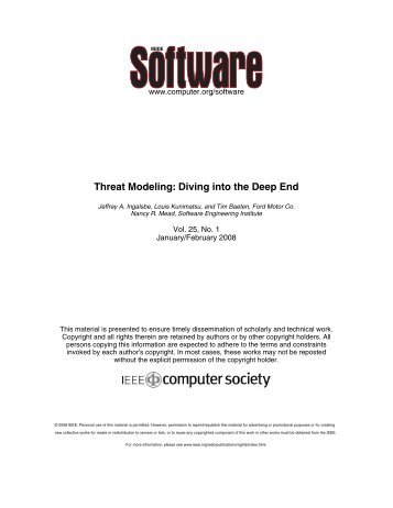 Threat Modeling: Diving into the Deep End - Build Security In