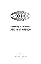 AirChek XR5000 Operating Instructions (PDF) - SKC Inc.