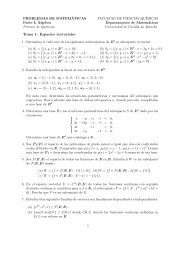 Tema 1: Espacios vectoriales - Departamento de MatemÃ¡ticas ...