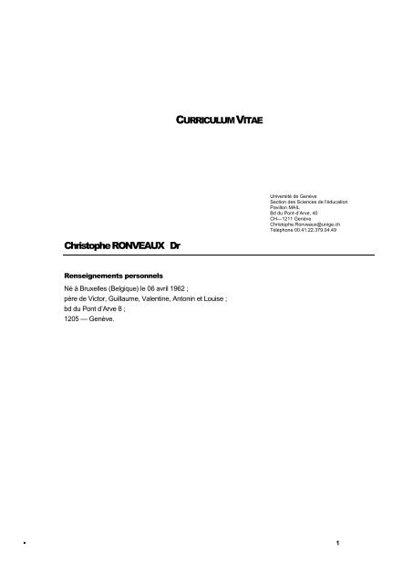 Curriculum Vitae et Communications scientifiques Ronveaux 2011.pdf