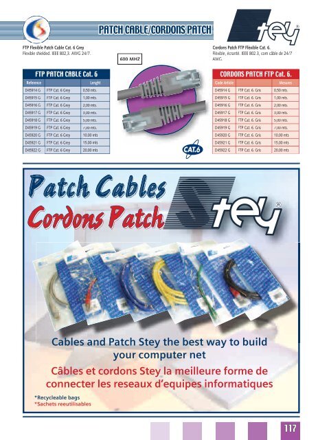 CABLES /CÃBLES - UTP/FTP/STP