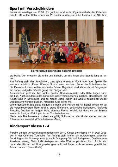 Schi-Verein Vaihingen 2004 - Schi-Verein Stuttgart-Vaihingen