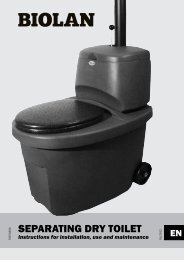 SEPARATING DRY TOILET - Biolan