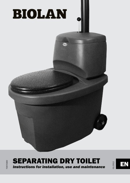 SEPARATING DRY TOILET - Biolan