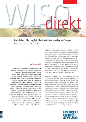 Eurokrise: Die Ungleichheit wächst wieder in Europa