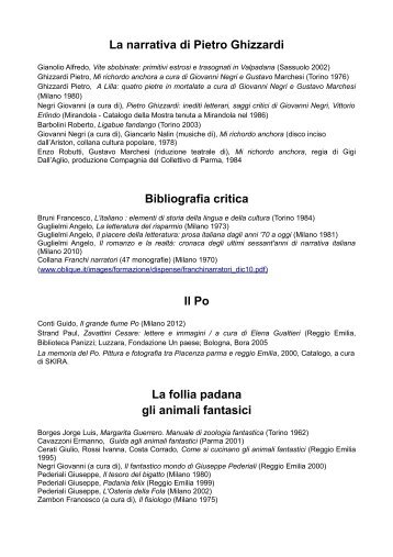 Bibliografia generale - Comune di Modena