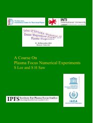 A Course On Plasma Focus Numerical Experiments