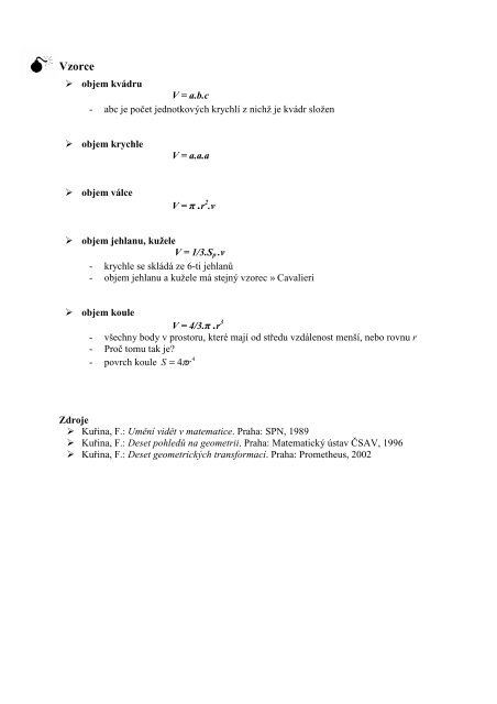 Stereometrie – Cavalieriho princip - eAMOS