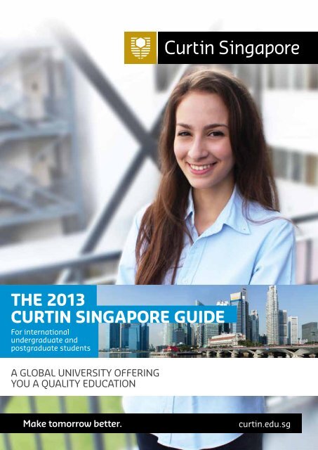 Download the International Student Guide 2013 - Curtin Singapore