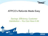 ATPCO's Refunds Made Easy