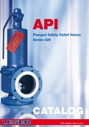 Safety valves according to API standard type 526 - Leser.ru