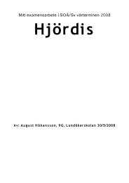 Mitt examensarbete i SOÃ/Sv vÃ¥rterminen 2008 - Gislaveds kommun