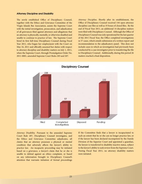 2011 Annual Report - Supreme Court of the Virgin Islands