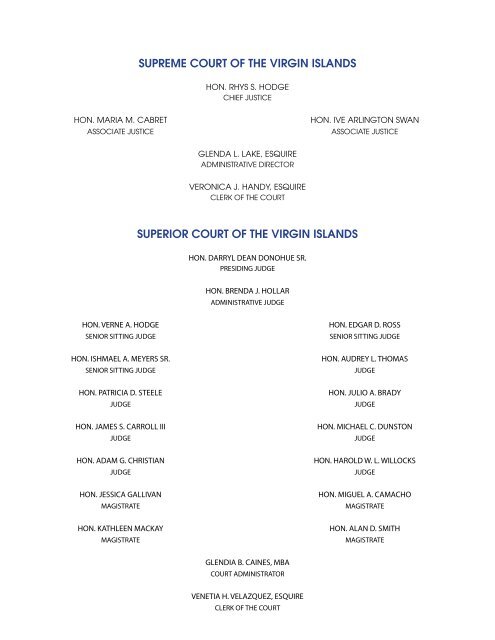 2011 Annual Report - Supreme Court of the Virgin Islands