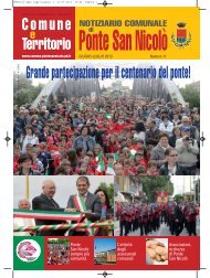 Notiziario n 11 giugno-luglio 2013 - Comune di Ponte San NicolÃ²