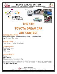 the 4th toyota dream car art contest - Roots School System