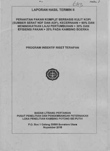 LAPORAN HASIL TERMIN II - KM Ristek