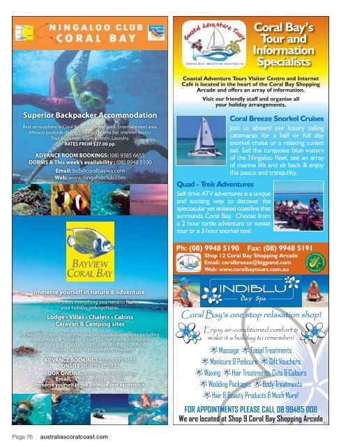 Download Australia's Coral Coast - Western Australia ... - FlipBookSoft
